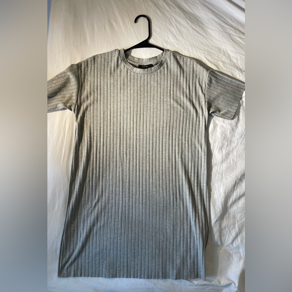 Forever 21 grey shirt dress